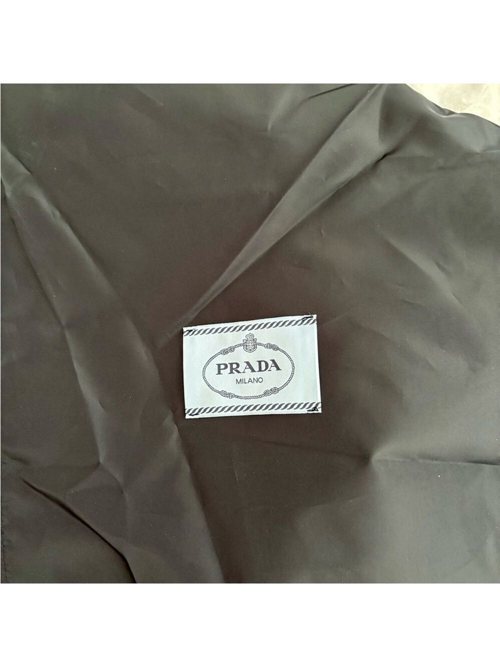 Authentic Prada Black Nylon Garment Bag NWOT | Designer Travel Storage - Picture 4 of 6